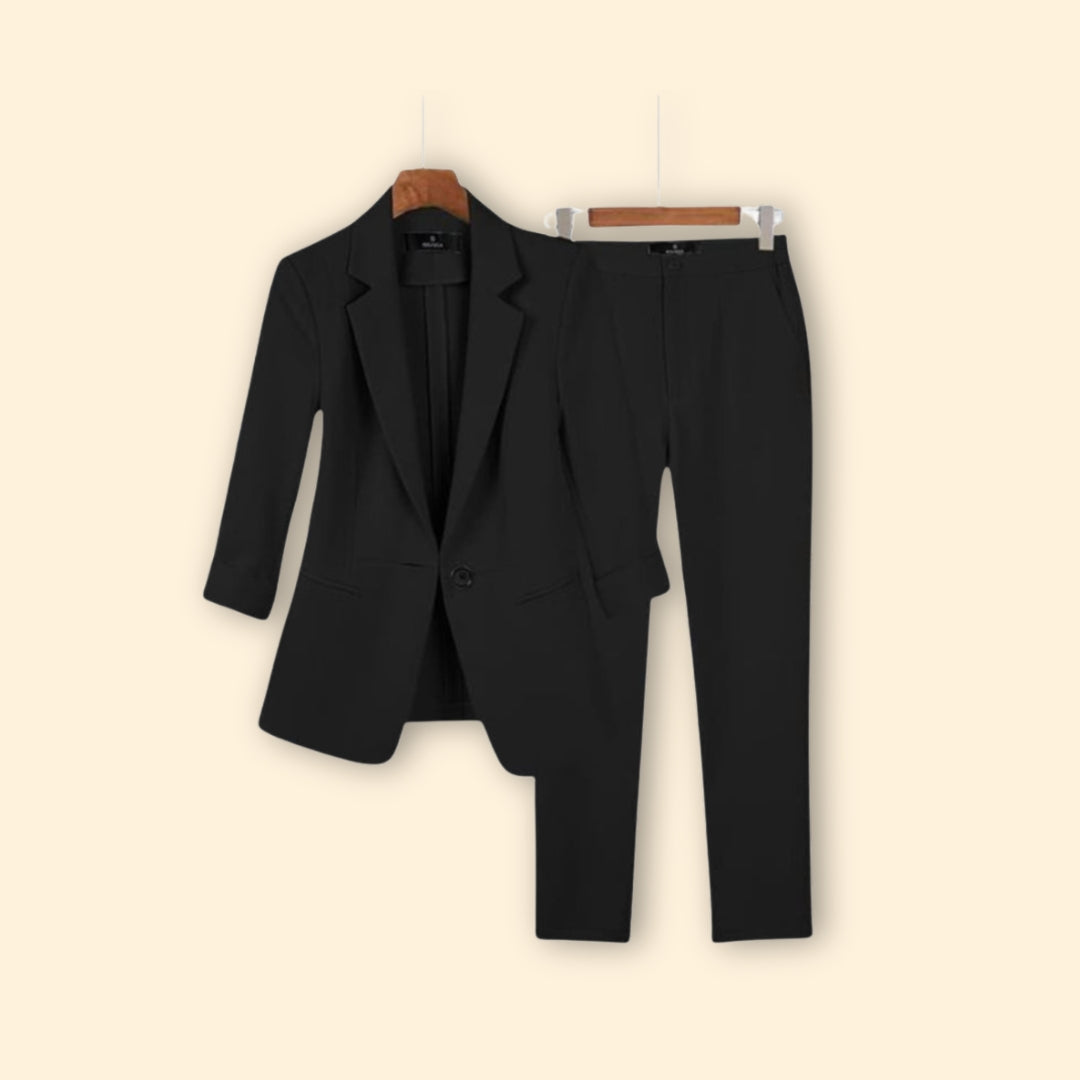 Women's Blazer Trouser Set – Office Wear, Smart Casual
