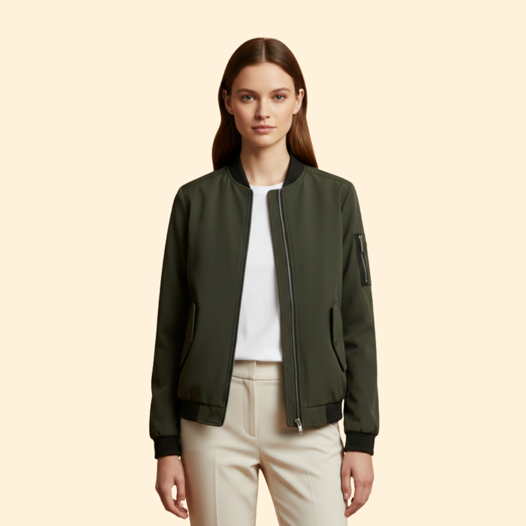 Women's Bomber Jacket – Casual Wear, Everyday Style