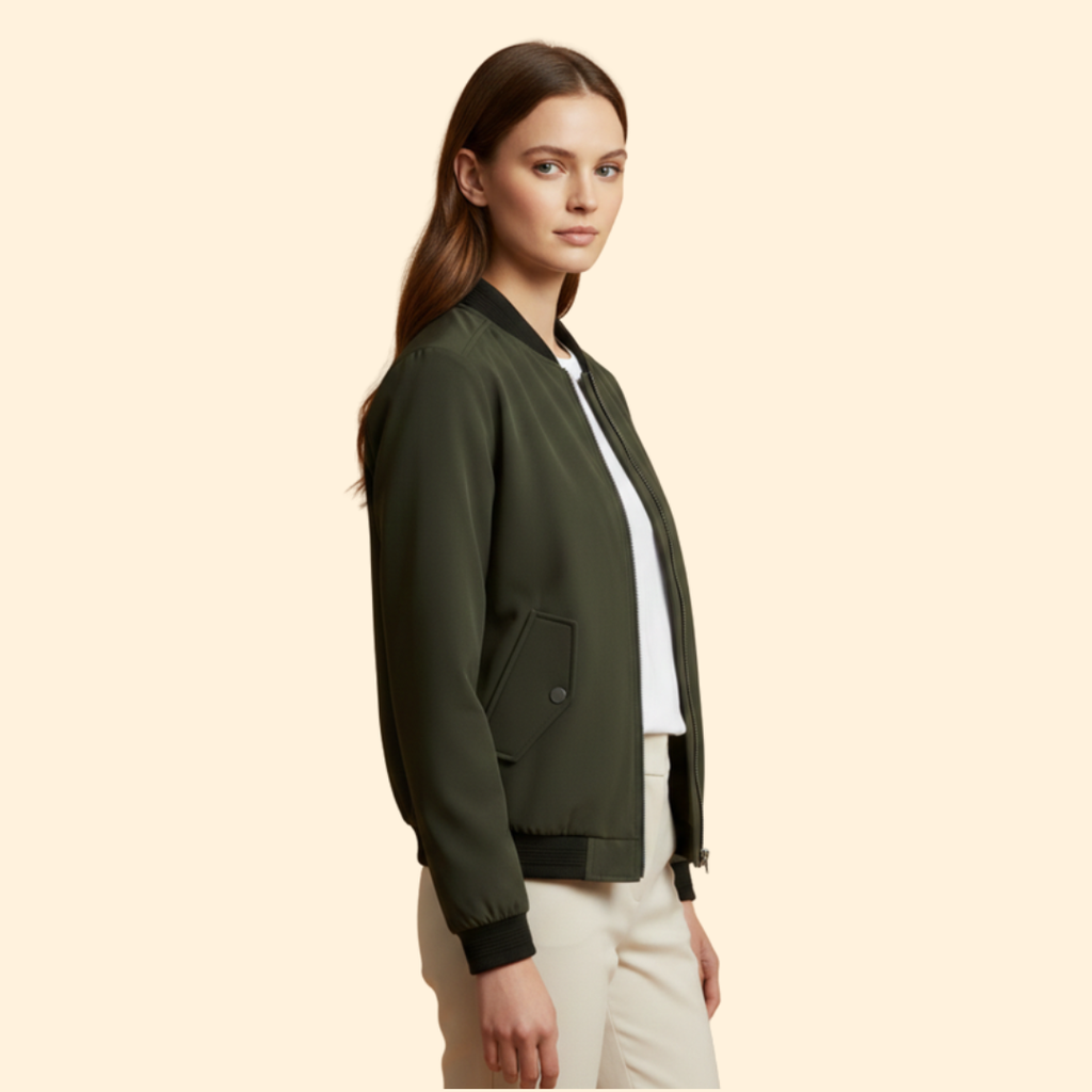 Women's Bomber Jacket – Casual Wear, Everyday Style