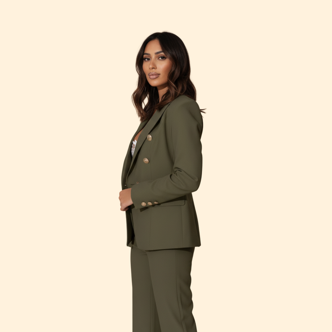 Women's Tailored Blazer Suit – Office, Casual Wear