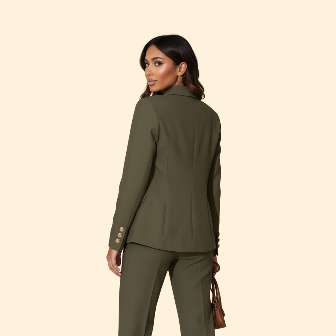 Women's Tailored Blazer Suit – Office, Casual Wear