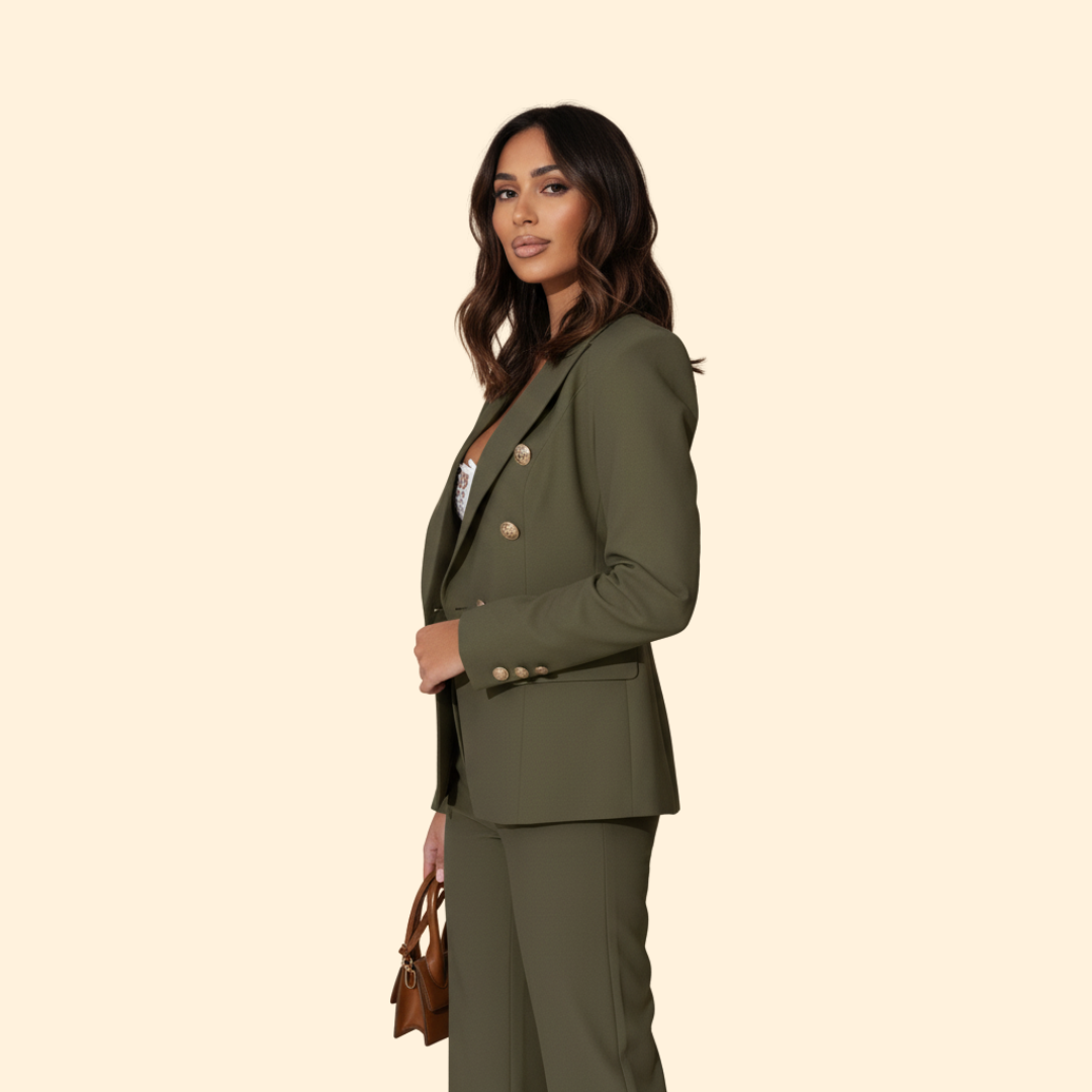 Women's Tailored Blazer Suit – Office, Casual Wear