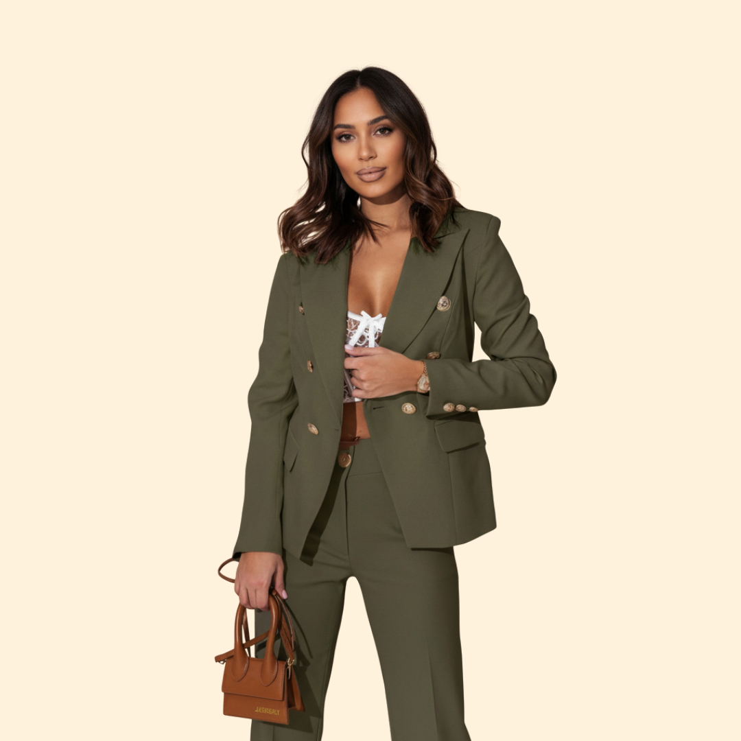 Women's Tailored Blazer Suit – Office, Casual Wear