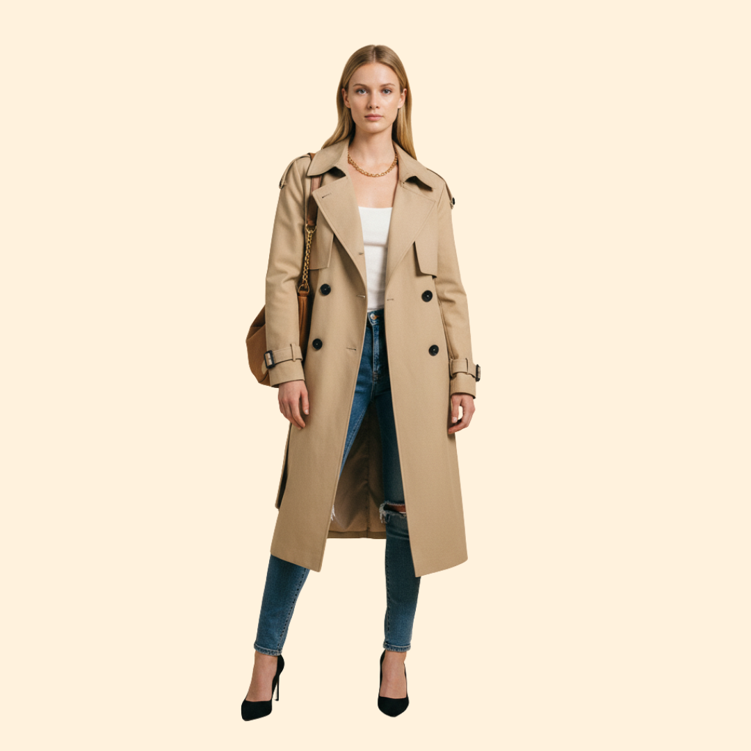 Women's Trench Style Jacket – Casual Wear, Office Chic