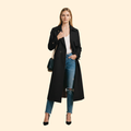 Women's Trench Style Jacket – Casual Wear, Office Chic