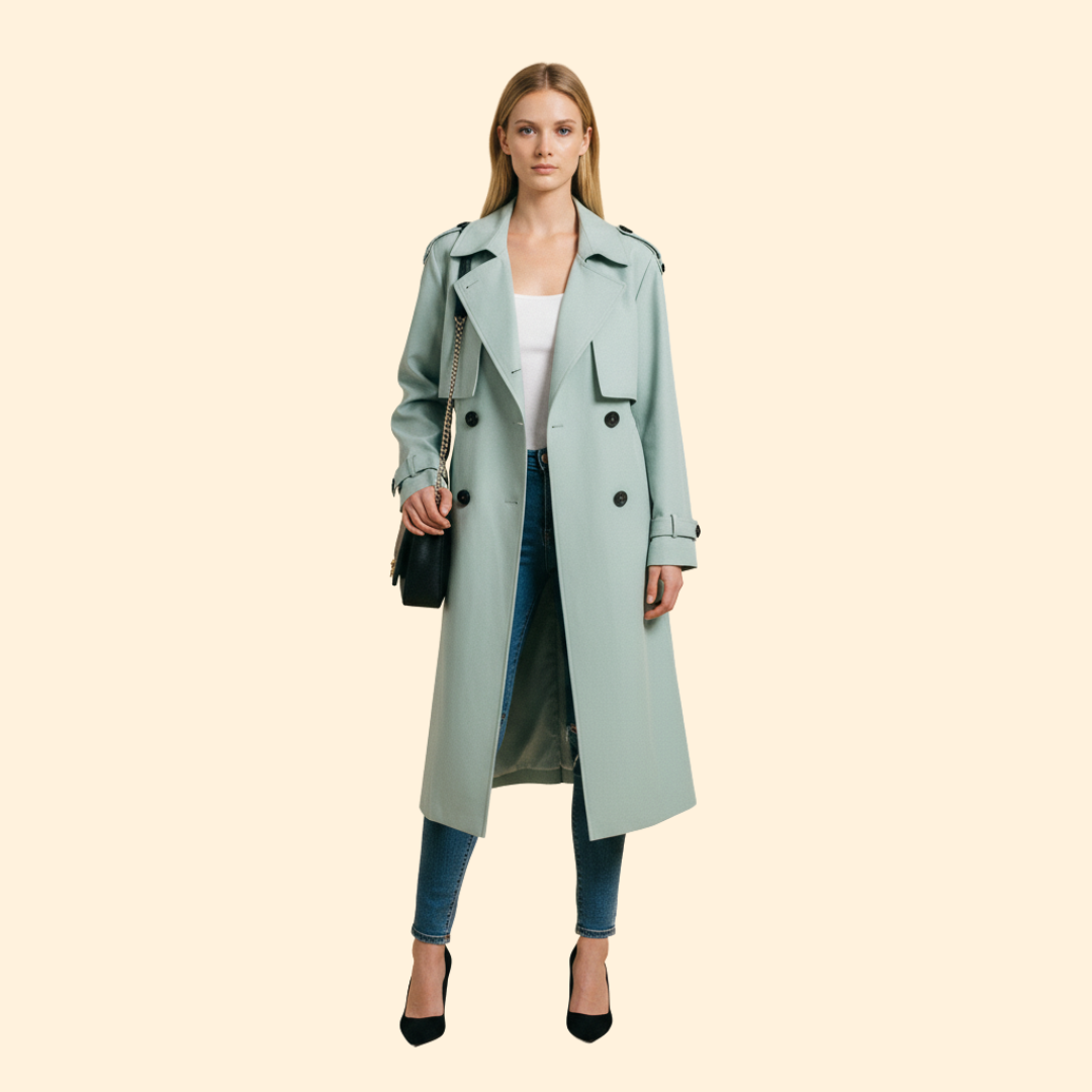 Women's Trench Style Jacket – Casual Wear, Office Chic