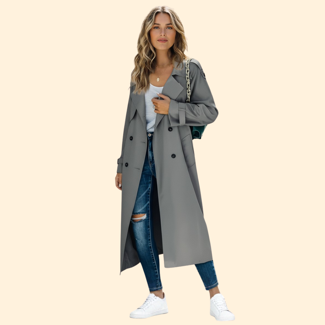 Women's Trench Style Jacket – Casual Wear, Office Chic