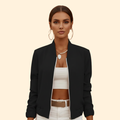 Chic Women's Bomber Jacket – Casual Wear, Stylish Layering
