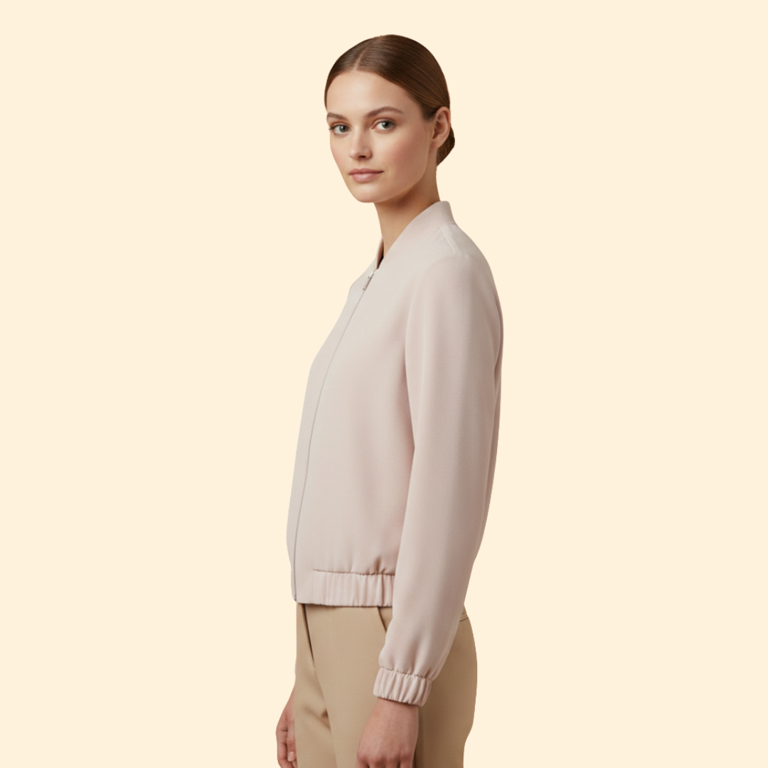 Chic Women's Bomber Jacket – Casual Wear, Stylish Layering