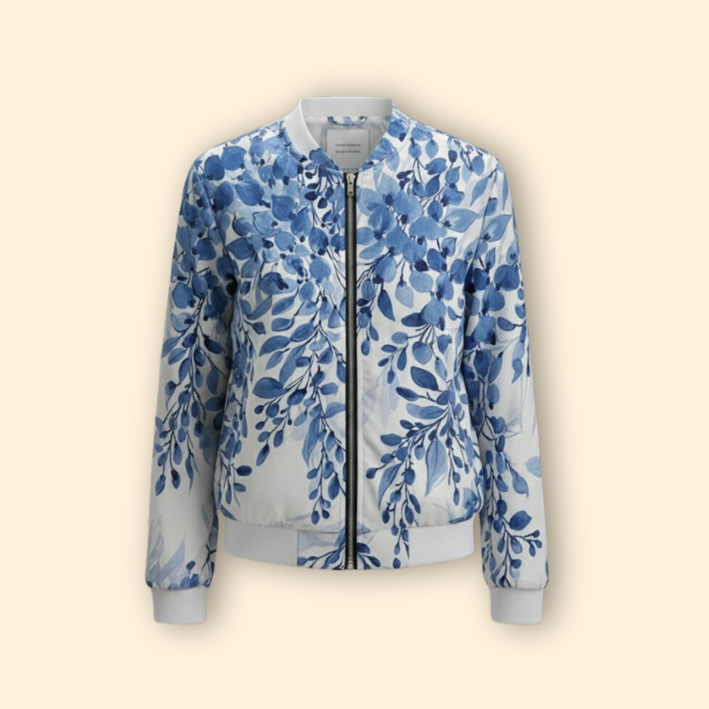 Floral Printed Bomber Jacket – Casual Wear, Stylish Layering