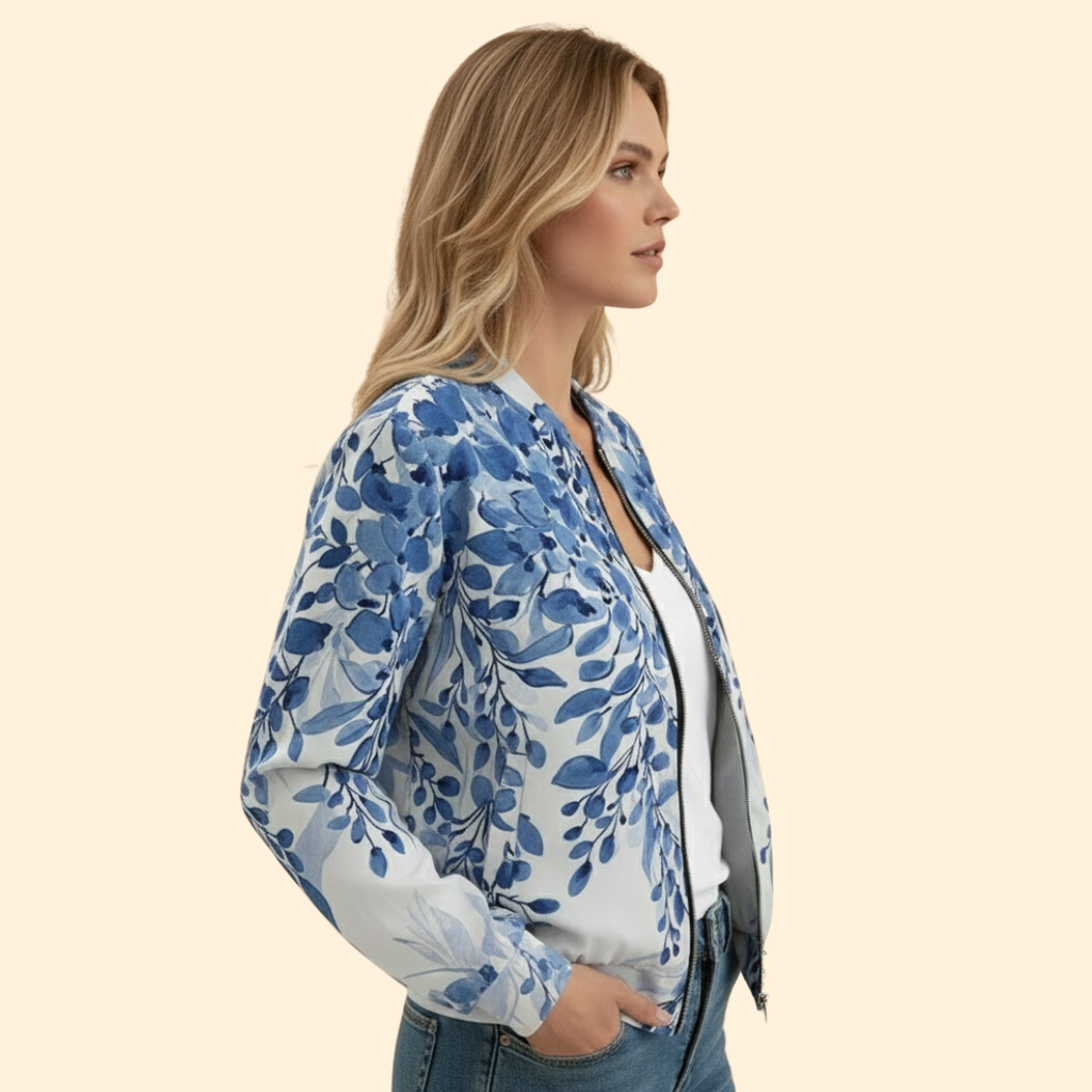 Floral Printed Bomber Jacket – Casual Wear, Stylish Layering