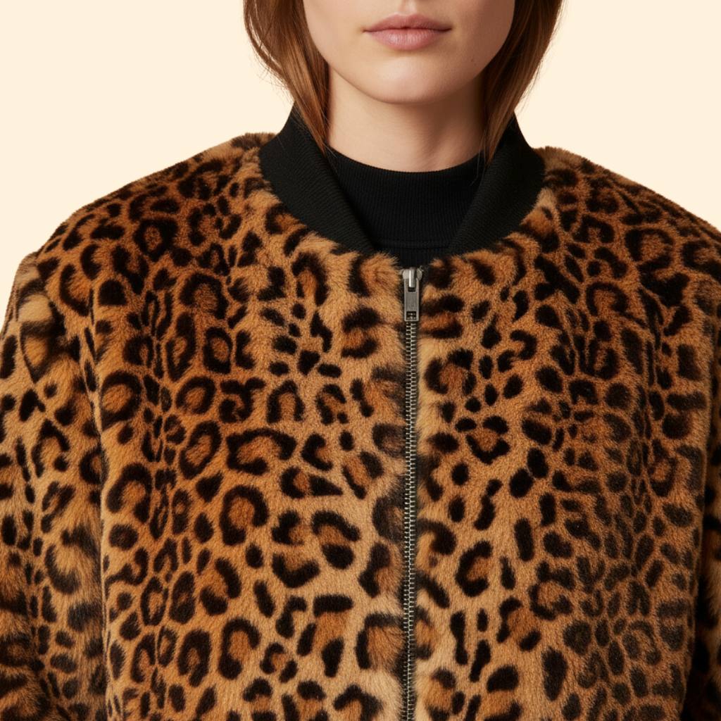Leopard Bomber Jacket for Women – Casual Wear, Stylish Outfits