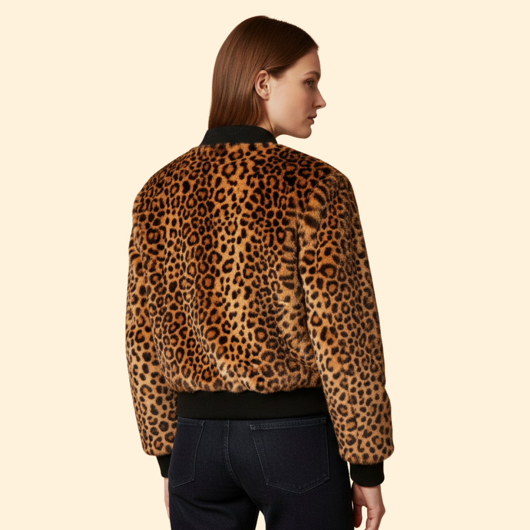 Leopard Bomber Jacket for Women – Casual Wear, Stylish Outfits