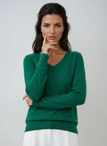 V-Neck Long Sleeve Jumper in Soft Fabric – Casual Wear, Everyday Style