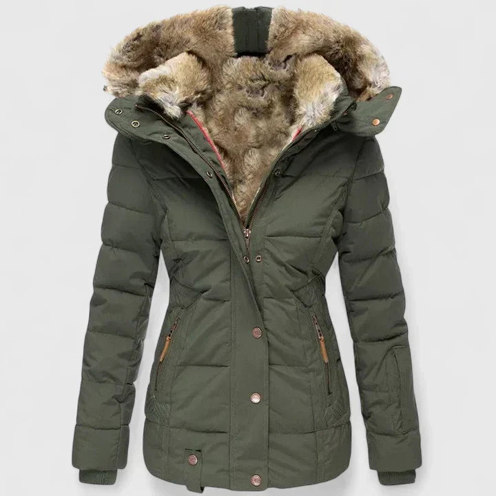 Padded Coat with Fur Lining – Casual Wear, Winter Comfort