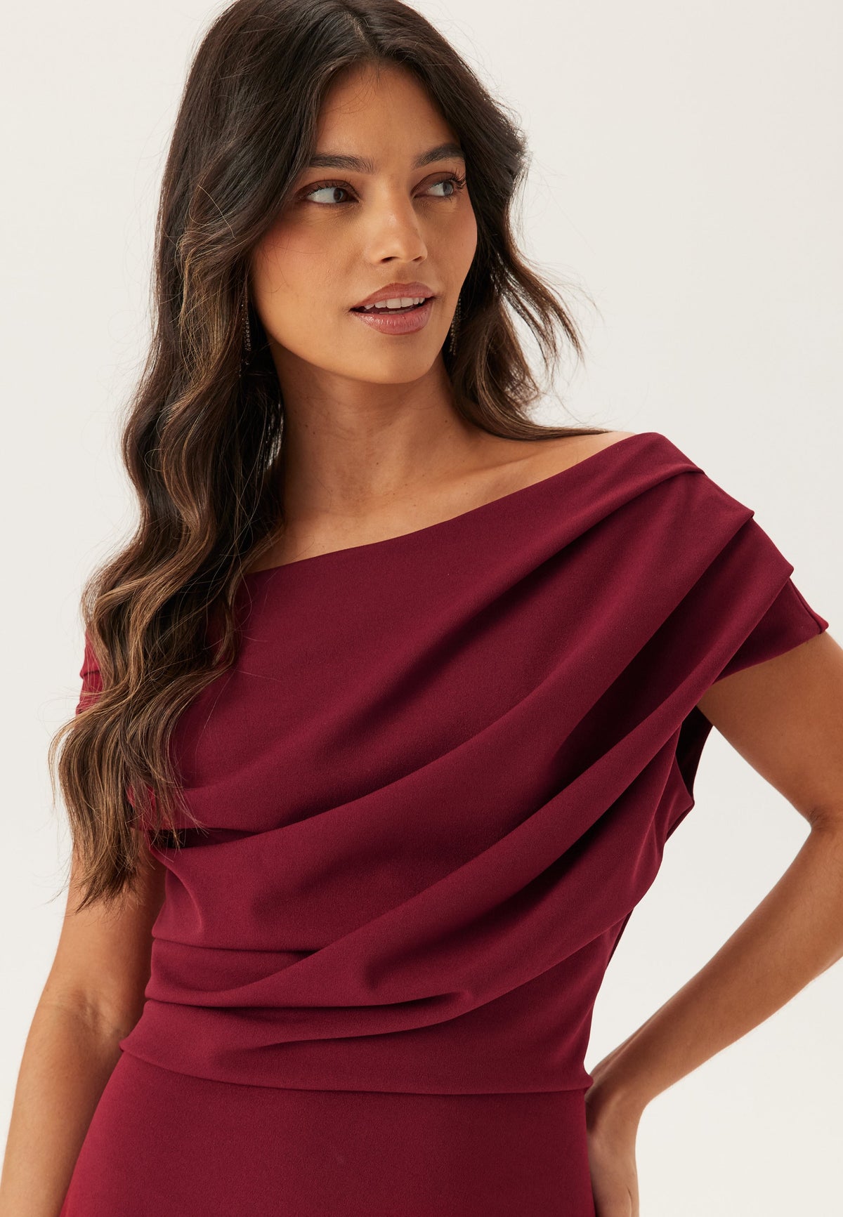 Jersey One-Shoulder Maxi Dress – Occasion Gown for Weddings & Events
