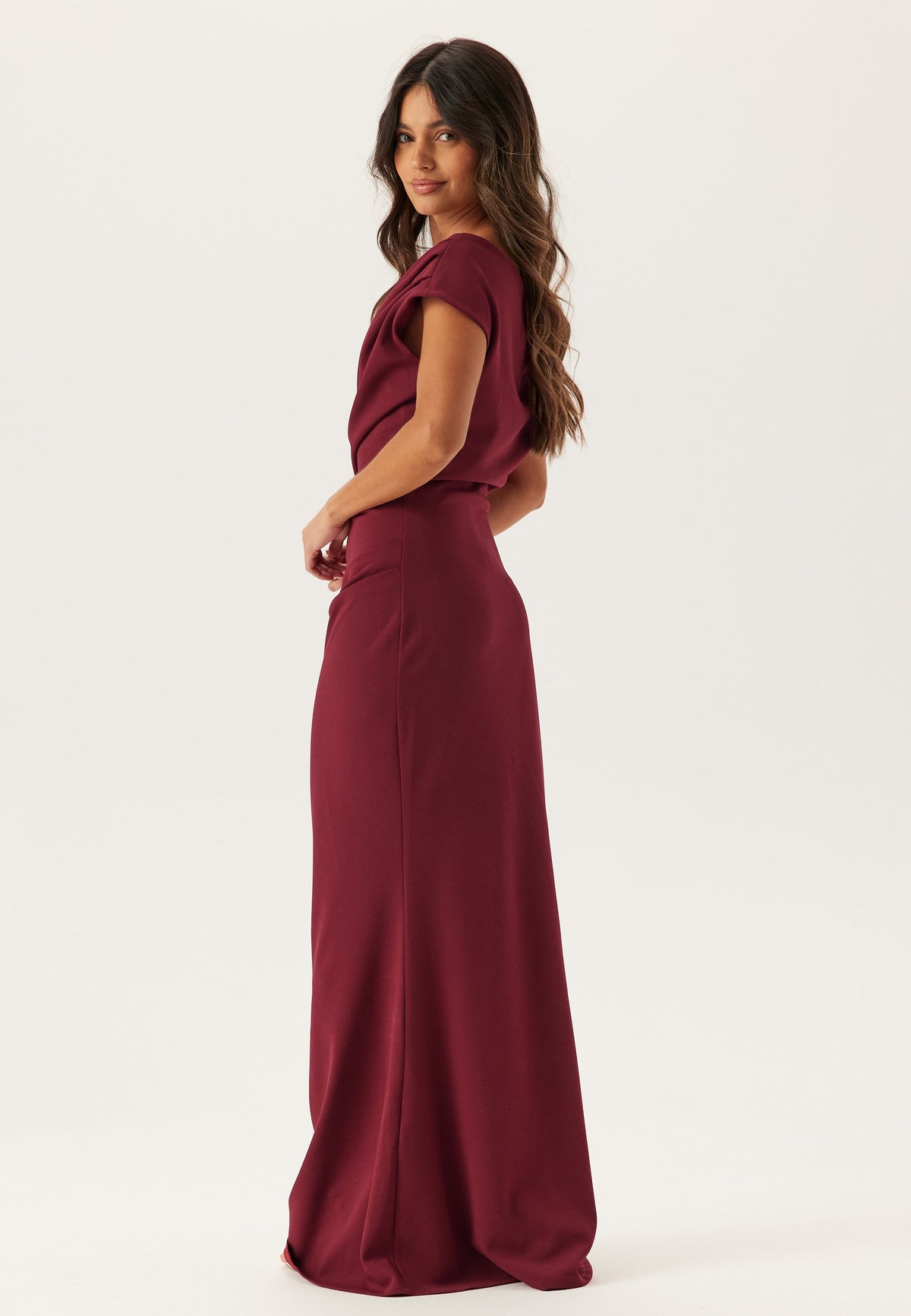 Jersey One-Shoulder Maxi Dress – Occasion Gown for Weddings & Events