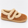 Women’s Suede Slippers with Fur Lining – Cosy Winter Footwear, Slip-On Comfort