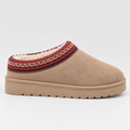 Women’s Suede Clogs with Warm Fur Lining – Casual Winter Footwear, Slip-On Comfort