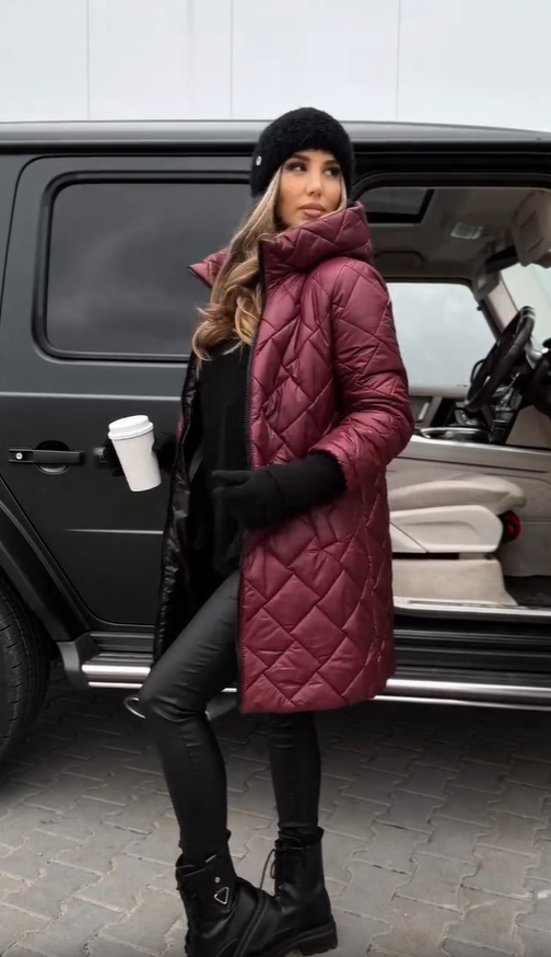 Quilted Puffer Jacket with Hood – Casual Wear, Outdoor Activities