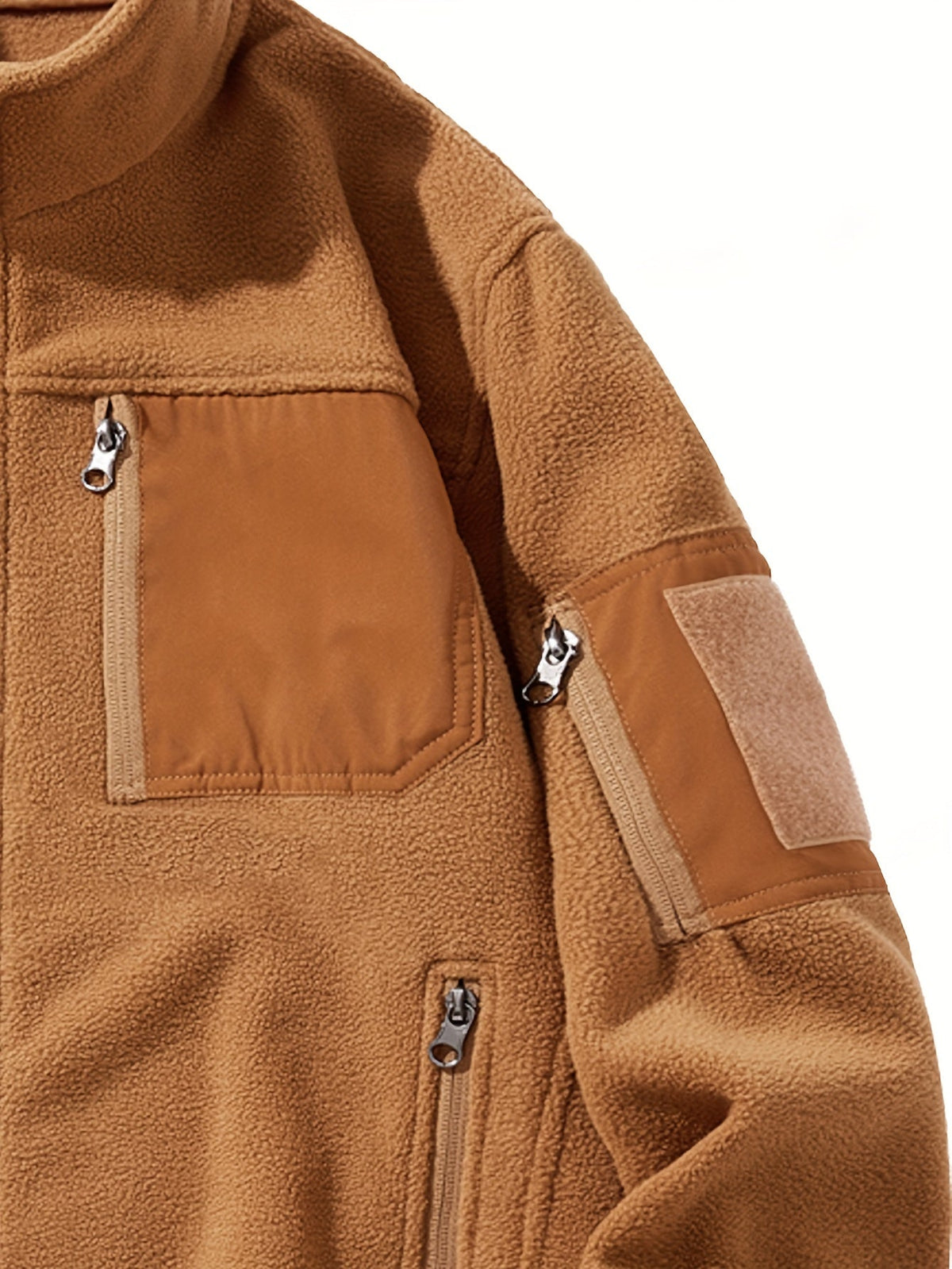 Rugged Full-Zip Outdoor Jacket – Cosy, Durable, Ideal for Camping, Hiking