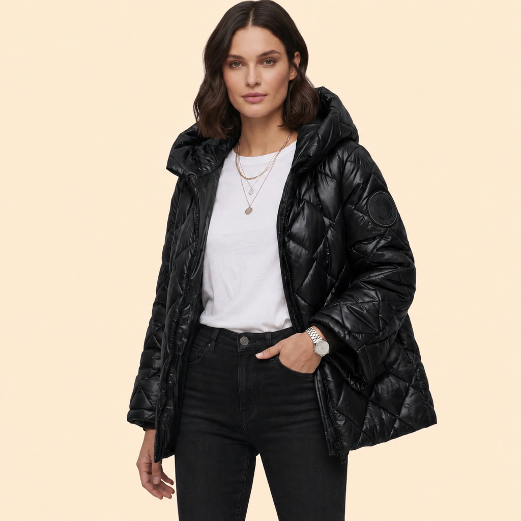 Women's Quilted Bomber Jacket – Casual Wear, Stylish Layering