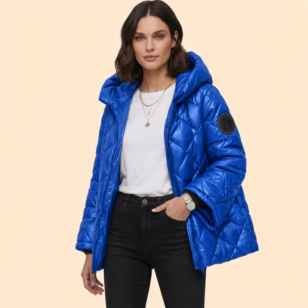 Women's Quilted Bomber Jacket – Casual Wear, Stylish Layering