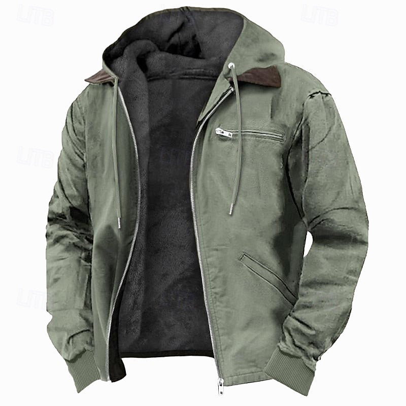 Fleece-Lined Hooded Jacket – Cosy Winter Wear, Outdoor Activities