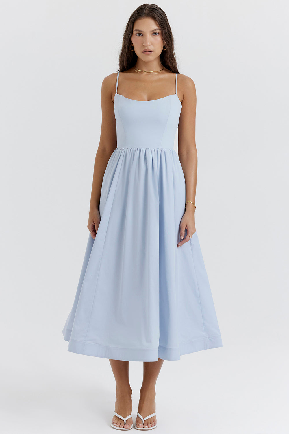 Midi Dress – Sleeveless, Occasion Gown for Weddings & Events