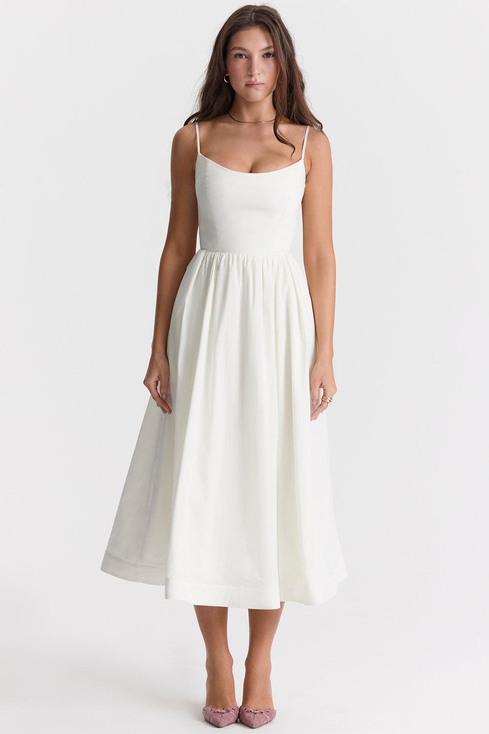 Midi Dress – Sleeveless, Occasion Gown for Weddings & Events