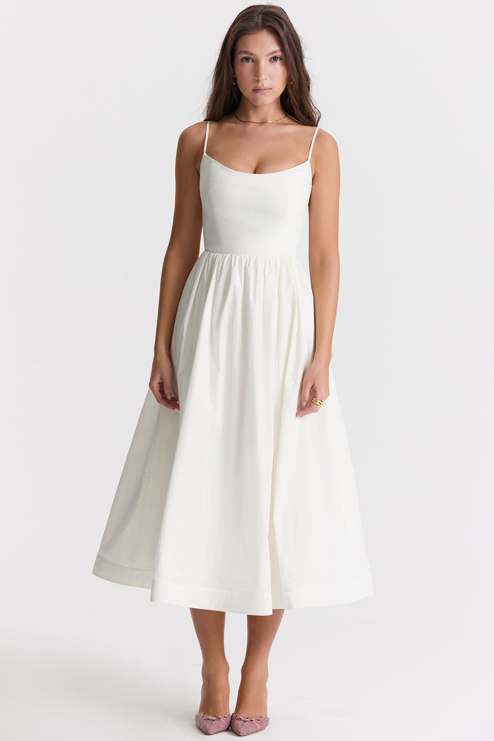 Midi Dress – Sleeveless, Occasion Gown for Weddings & Events