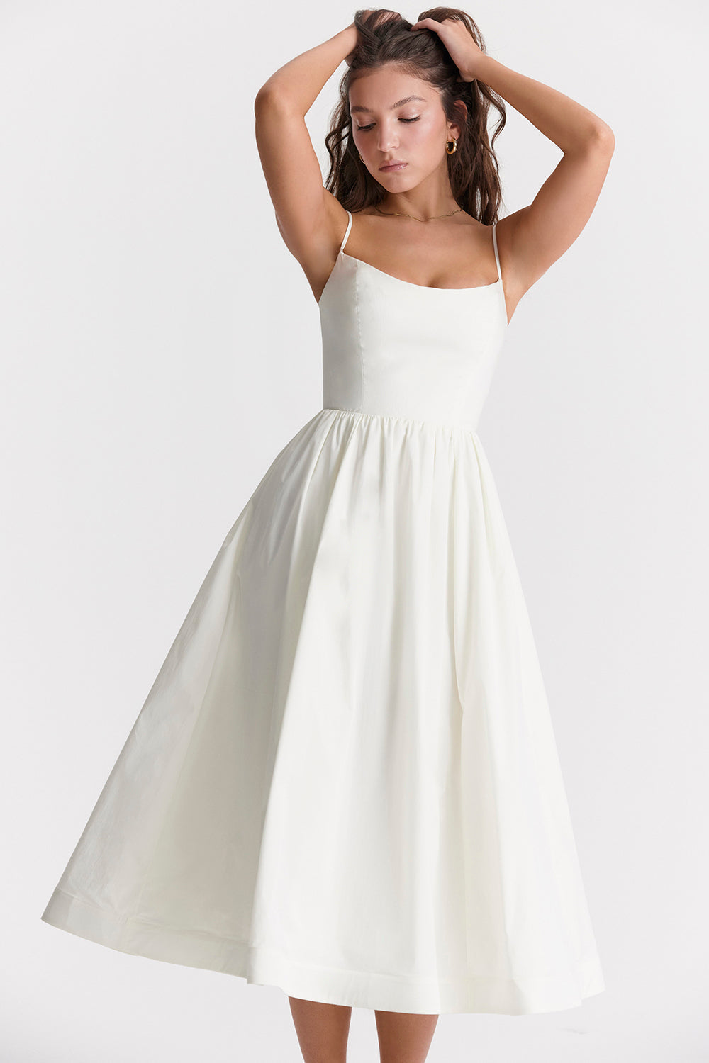 Midi Dress – Sleeveless, Occasion Gown for Weddings & Events