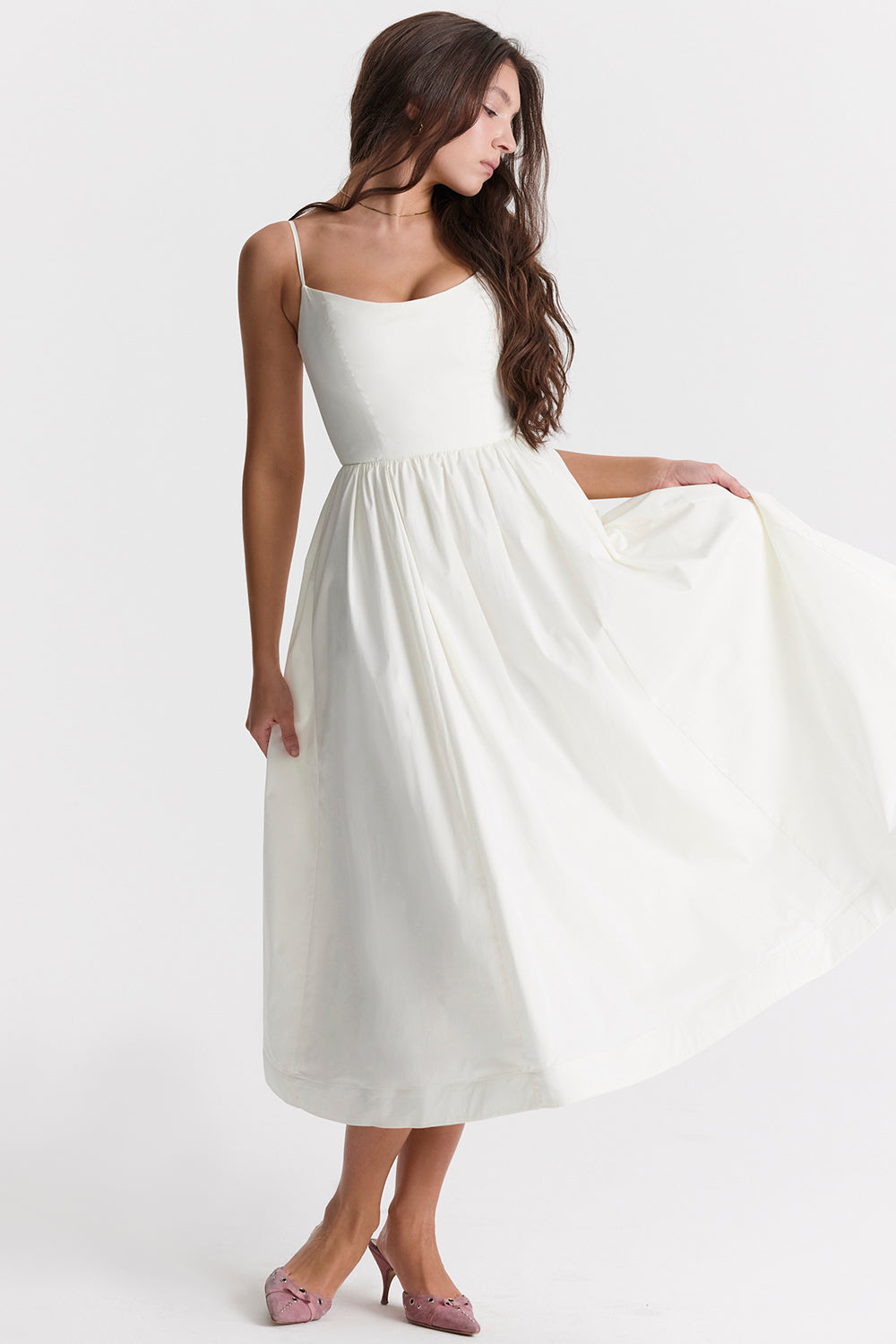 Midi Dress – Sleeveless, Occasion Gown for Weddings & Events
