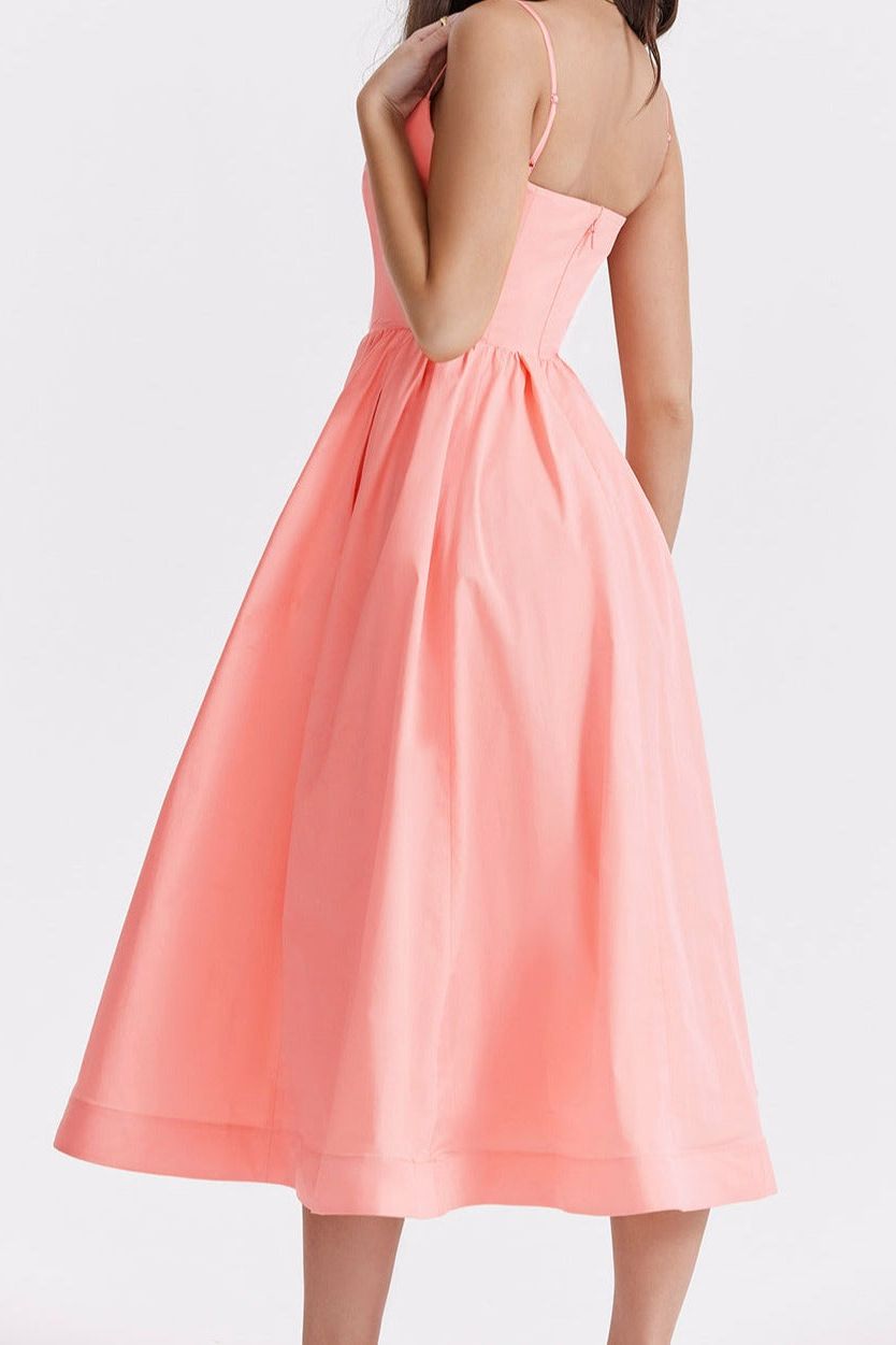 Midi Dress – Sleeveless, Occasion Gown for Weddings & Events