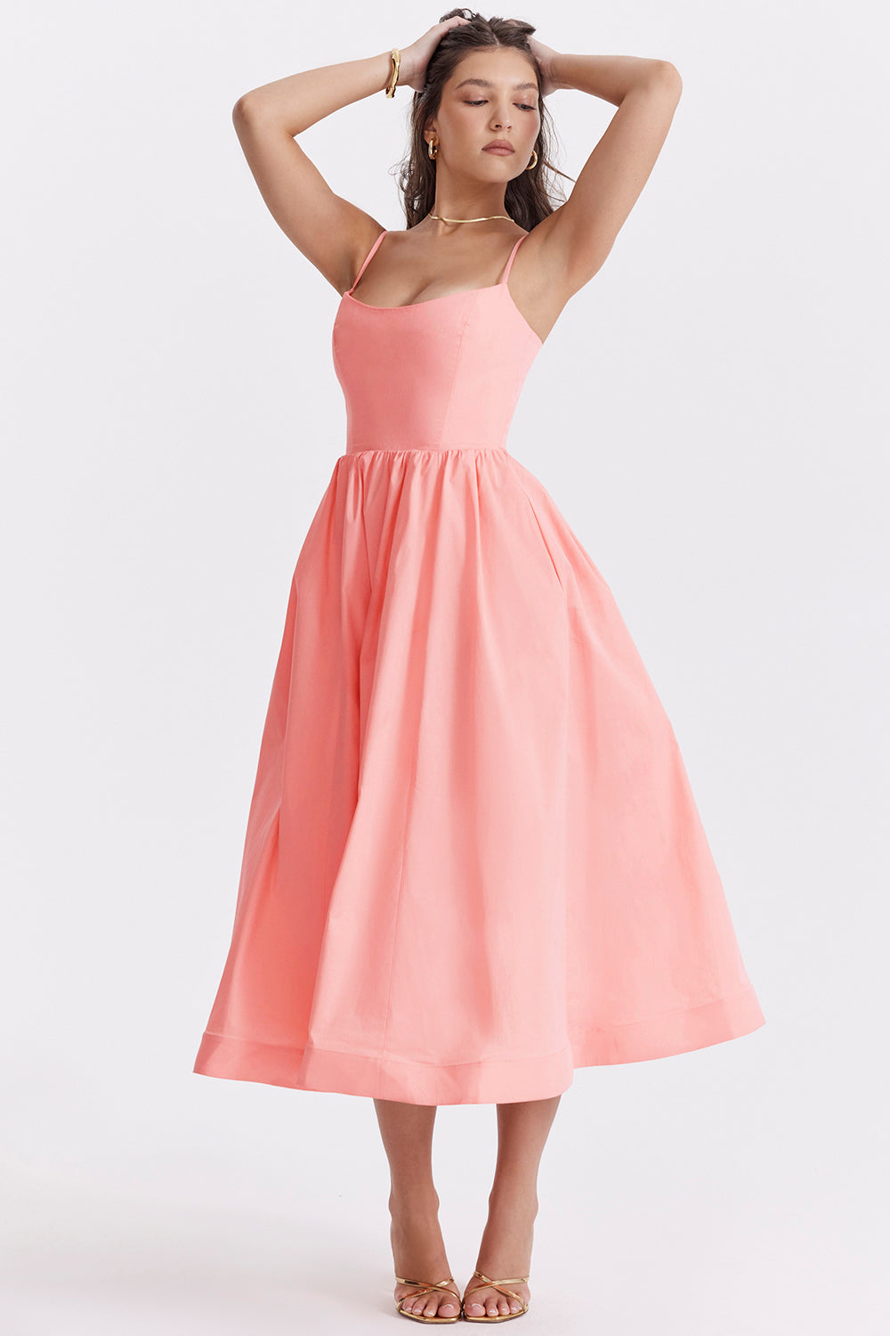 Midi Dress – Sleeveless, Occasion Gown for Weddings & Events
