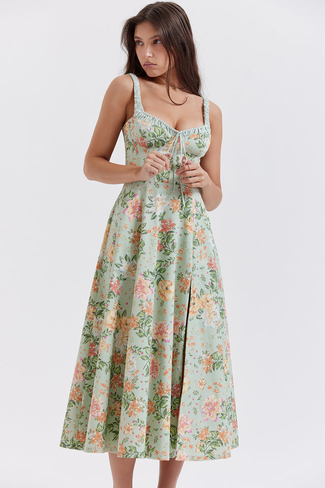 Floral Midi Dress – Occasion Gown for Weddings & Events