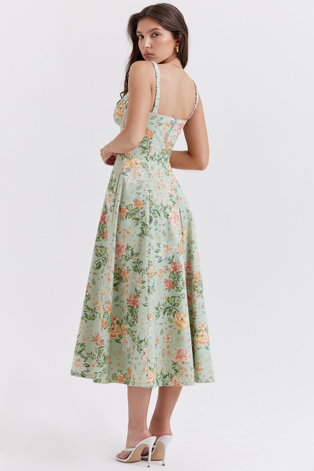 Floral Midi Dress – Occasion Gown for Weddings & Events