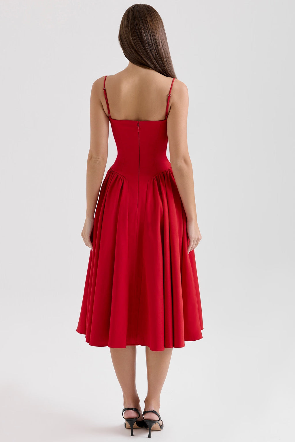 Cotton Midi Dress – Occasion Gown for Weddings & Events