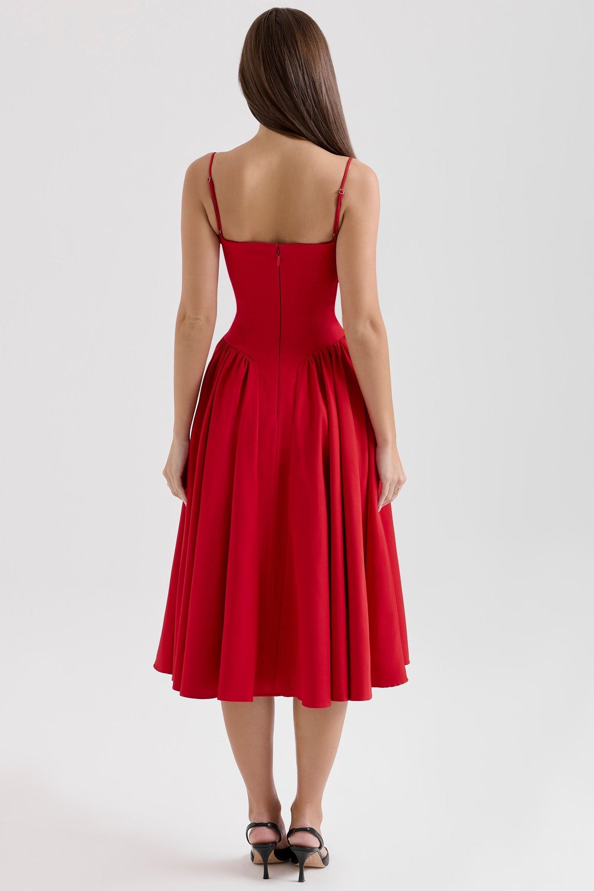 Cotton Midi Dress – Occasion Gown for Weddings & Events