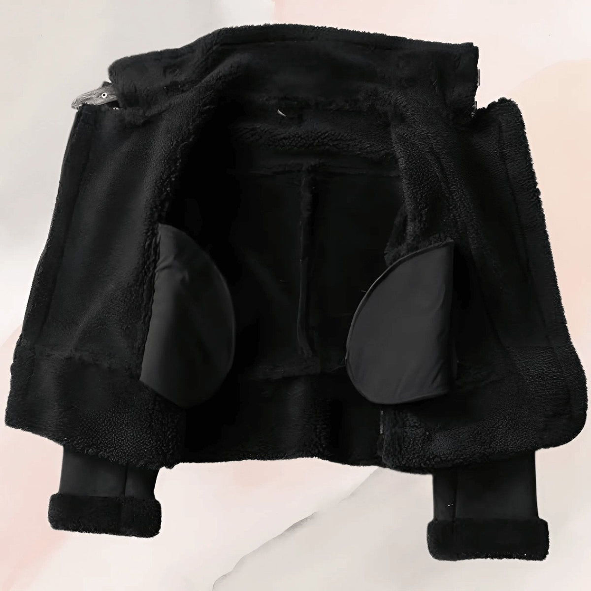 Warm Shearling Aviator Jacket – Stylish Faux Fur Lining, Casual Wear, Winter Outerwear