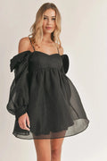 Floral Mini Dress Women UK – Off-Shoulder Gown, Summer Garden Party