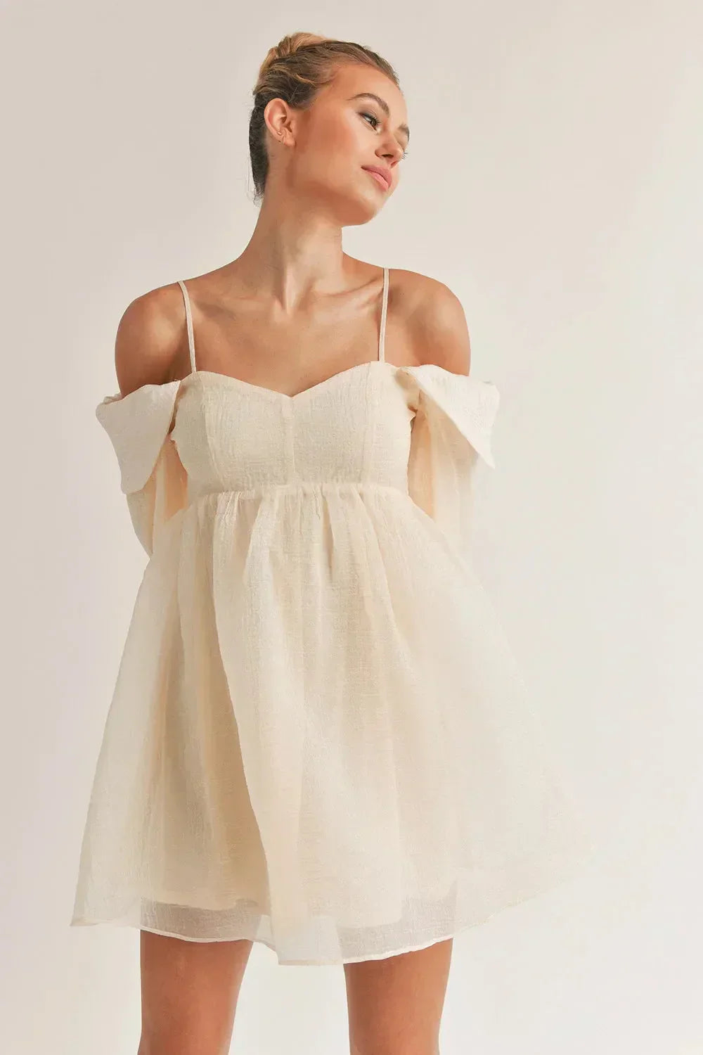 Off-Shoulder Mini Dress Women UK – Casual Outings, Garden Party